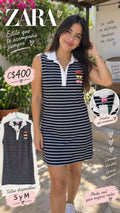 Vestido Polo Rayas ZARA - Tallas S y M